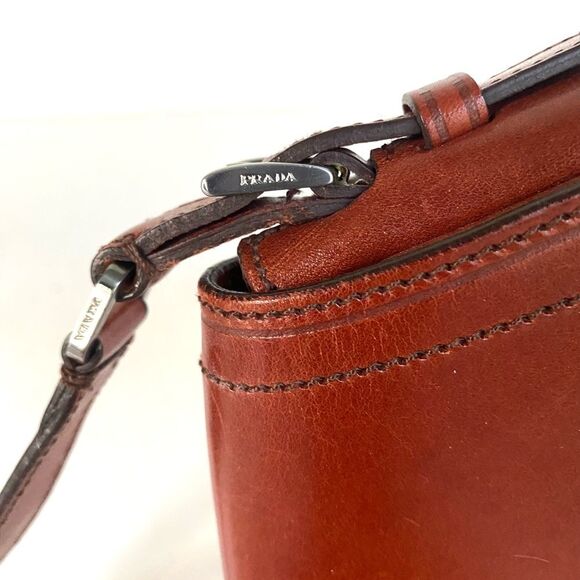 Prada Vitello England Shoulder Bag Cognac - Picture 6 of 11